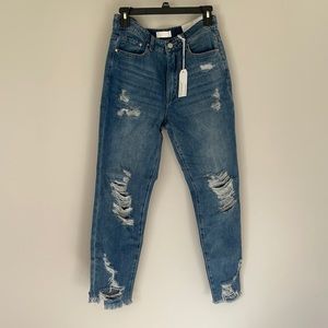 PETRA153 Brand New With Tags!! Distressed Boyfriend Jeans- Size 7